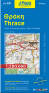 ΟΔΙΚΟΣ ΤΟΥΡΙΣΤΙΚΟΣ ΧΑΡΤΗΣ THRACE /  ΘΡΑΚΗ RAMA EDITION